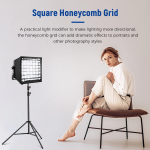 Πτυσσόμενο Softbox Φωτισμού Με Grid Για LED Panel Neewer NL660 31x29cm - Image 6