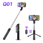 Selfie Stick Με Τρίποδο & Bluetooth Τηλεχειριστήριο Πτυσσόμενο 90cm Q01 - Image 2