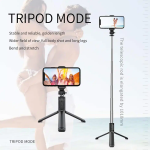 Selfie Stick Με Τρίποδο & Bluetooth Τηλεχειριστήριο Πτυσσόμενο 90cm Q01 - Image 6