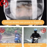 Σετ αδιάβροχης και αντιθαμβωτικής μεμβράνης για κράνος (23.5x7cm) W17296