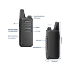 Σετ Walkie Talkie Μίνι 2τμχ 5W Με 16 Κανάλια Baofeng BF-T20 - Image 3