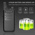 Σετ Walkie Talkie Μίνι 2τμχ 5W Με 16 Κανάλια Baofeng BF-T20 - Image 4