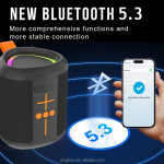 SingE Φορητό Ασύρματο Ηχείο Bluetooth 5.3 Με RGB Φωτισμό ZQS-P12 - Image 4
