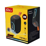 SingE Φορητό Ασύρματο Ηχείο Bluetooth 8W Με RGB Φωτισμό Και Λουράκι Μεταφοράς ZQS-P11 - Image 2