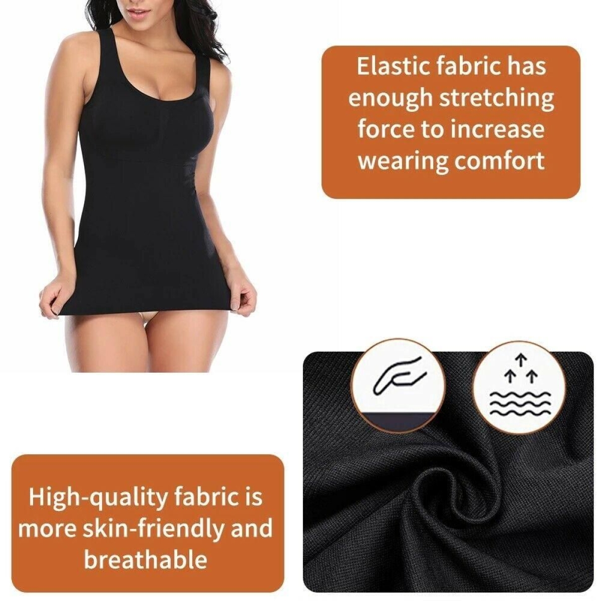 Slim N Lift Συσφικτικό Αμάνικο Φανελάκι XXXL – Μαύρο 115012
