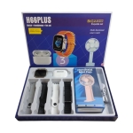 Smartwatch H66PLUS Σετ 3-σε-1 με Ασύρματα Bluetooth Ακουστικά & Φορητό Mini Ανεμιστήρα
