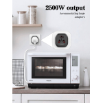 Ταξιδιωτικός Αντάπτορας Πρίζας 2500W Universal EU/US/UK/AU Μαύρος Ldnio Z7 - Image 4