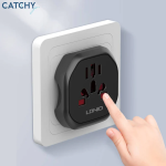 Ταξιδιωτικός Αντάπτορας Πρίζας 2500W Universal EU/US/UK/AU Μαύρος Ldnio Z7 - Image 5