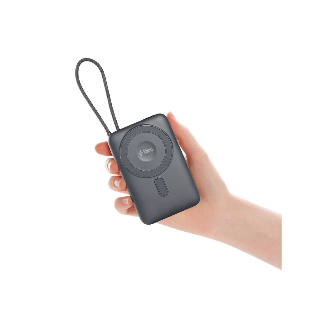 Recharger M LCD 10.000 mAh. Magesafe comp PD20W Φορητή Μπαταρία, με USB-C Καλώδιο and Stand - Image 5