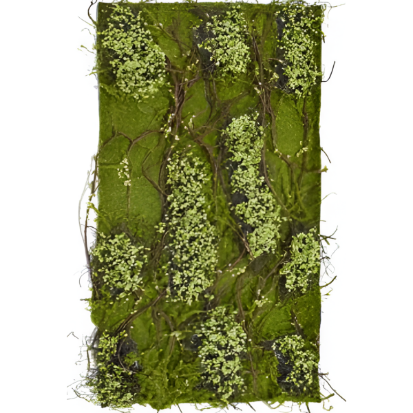 Τεχνητό Διακοσμητικό Πάνελ Moss Με Κλαδιά 50x100cm 82291