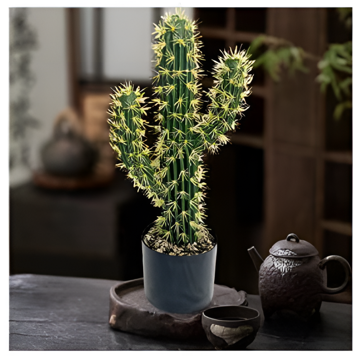 Τεχνητός Διακοσμητικός Kάκτος Σε Γλάστρα 65cm 81044