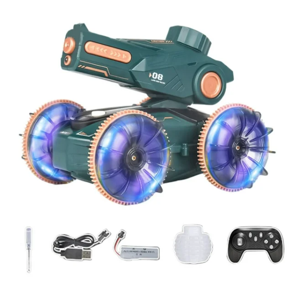 Τηλεκατευθυνόμενο Αυτοκίνητο 2 Σε 1 Με Βολή Νερού Και LED 1840-3