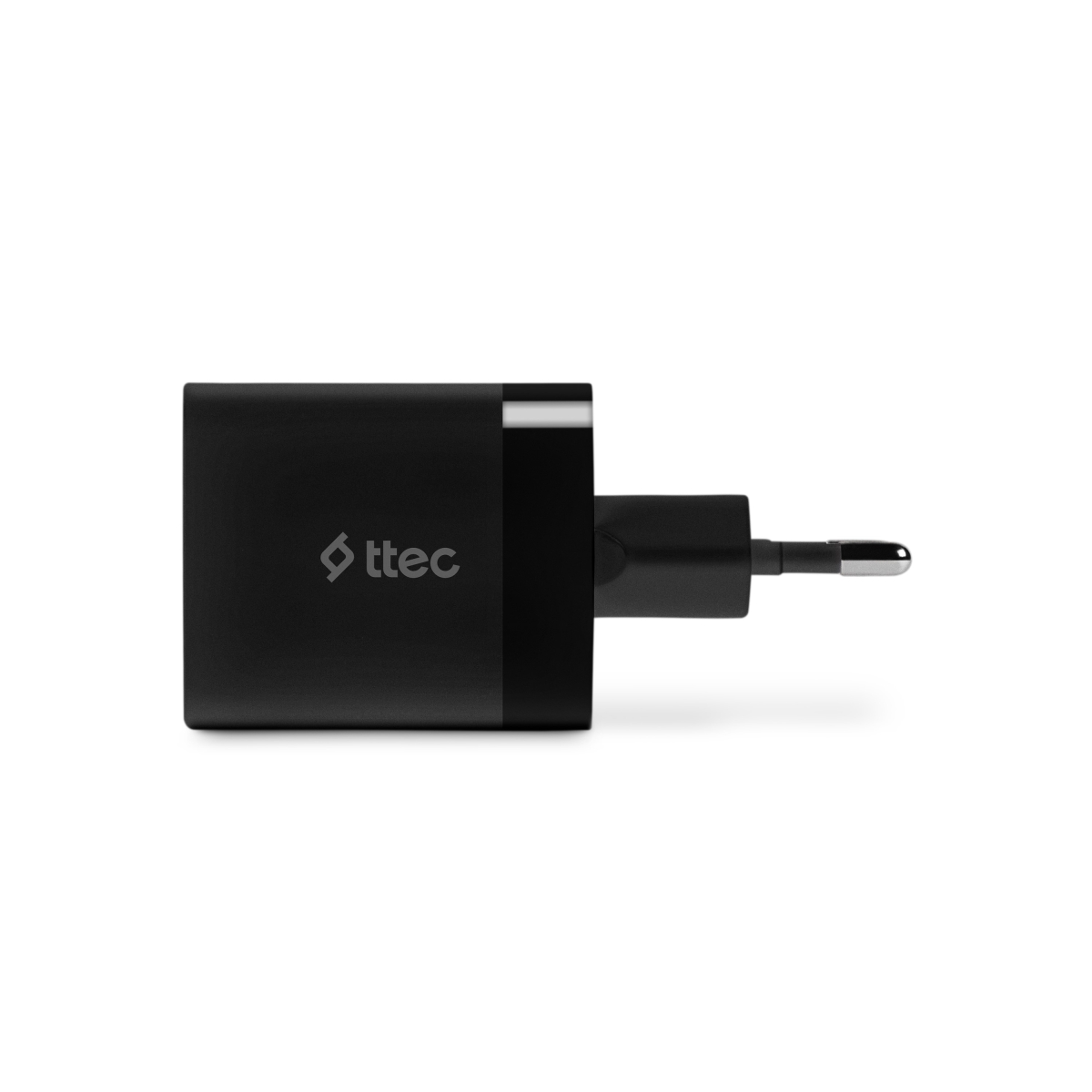 ttec SmartCharger™ PD Duo 45W USB-C+USB-A Ταχυφορτιστής Ταξιδιού,Μαύρο - Image 4