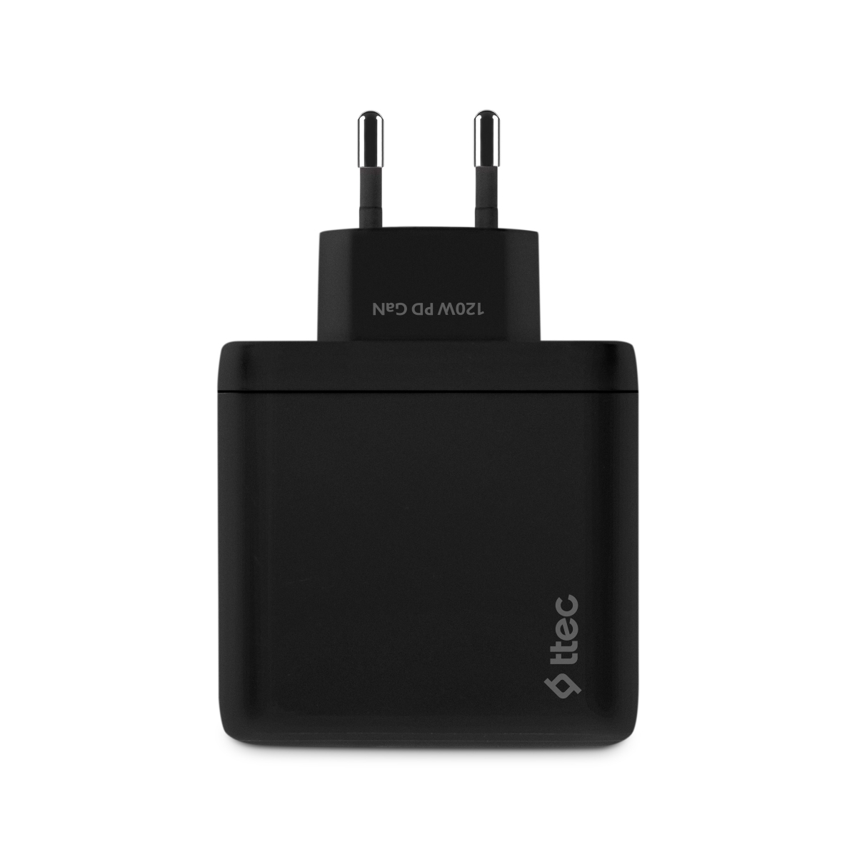 ttec SmartCharger GAN 120W PD Ταχυφορτιστής Ταξιδιού 2 USB-C+USB-A,Μαύρο - Image 4