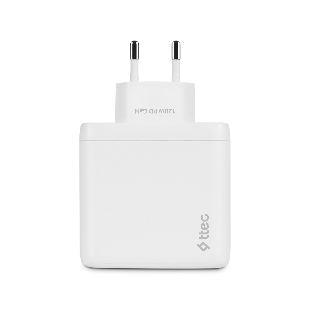 ttec SmartCharger GAN 120W PD Ταχυφορτιστής Ταξιδιού 2 USB-C+USB-A,Άσπρο - Image 4