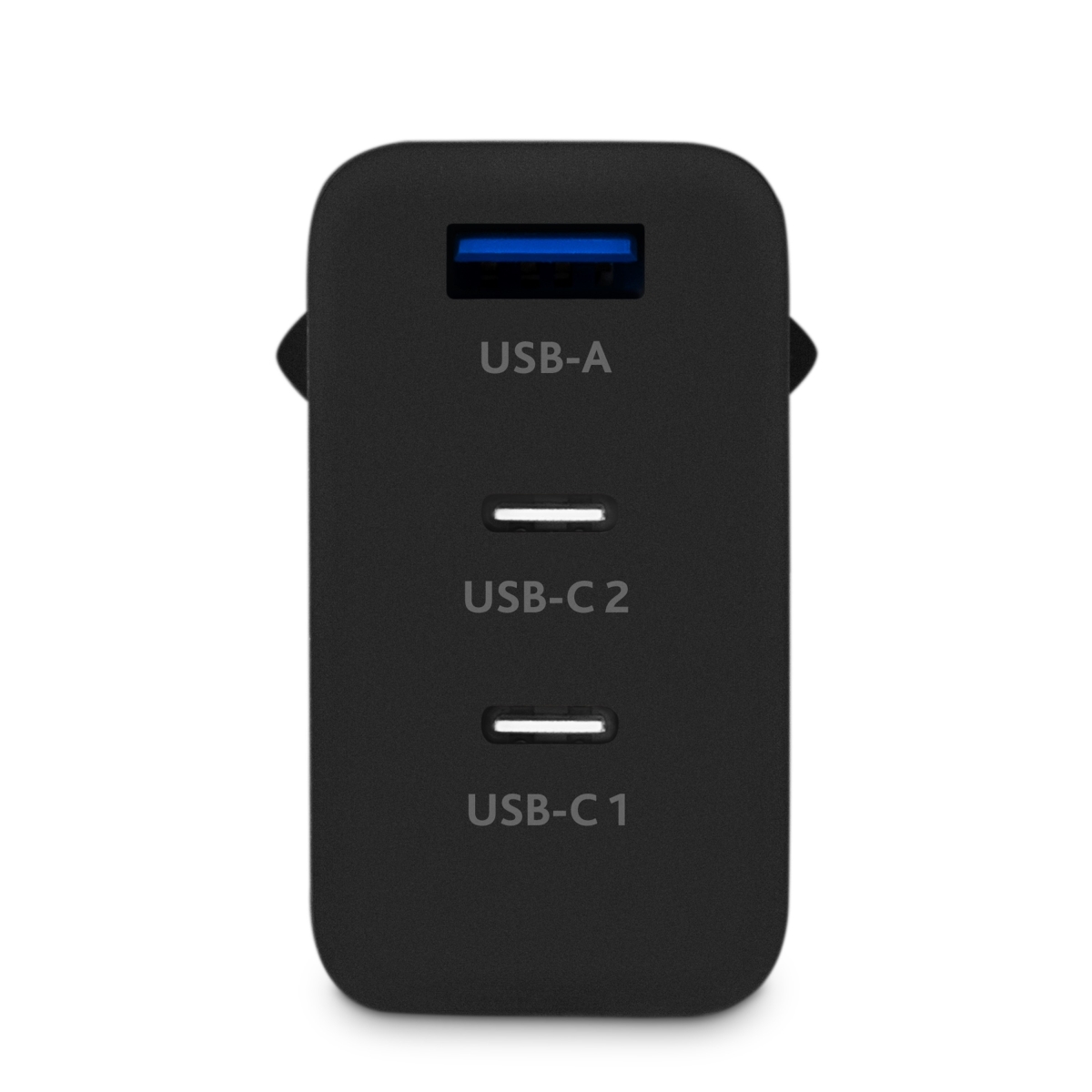 ttec Trio Ταχυφορτιστής 3 θέσεων GAN 65W PD 2 USB-C+USB-A,Μαύρο - Image 2