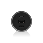 ttec SmartCharger Trio PD 130W Φορτιστής Αυτοκινήτου 2 USB-C + USB-A Μαύρο - Image 2