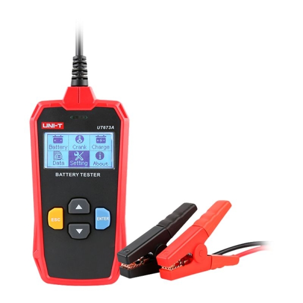 Uni-T UT673A Αναλογικό Battery Tester με Κροκοδειλάκια 12/24V