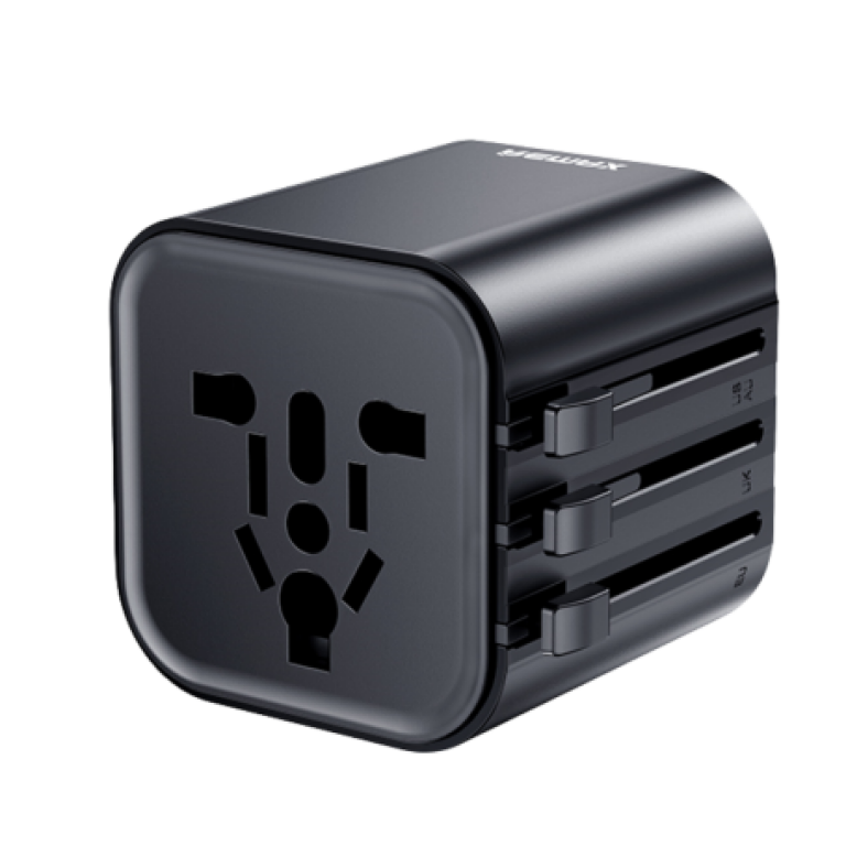 Universal Φορτιστής Ταξιδιού 2500W EU / UK / US / AU Μαύρος Remax CM01