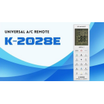 Universal Τηλεχειριστήριο Κλιματιστικού 6000 In 1 Με Οθόνη LED K-2028E