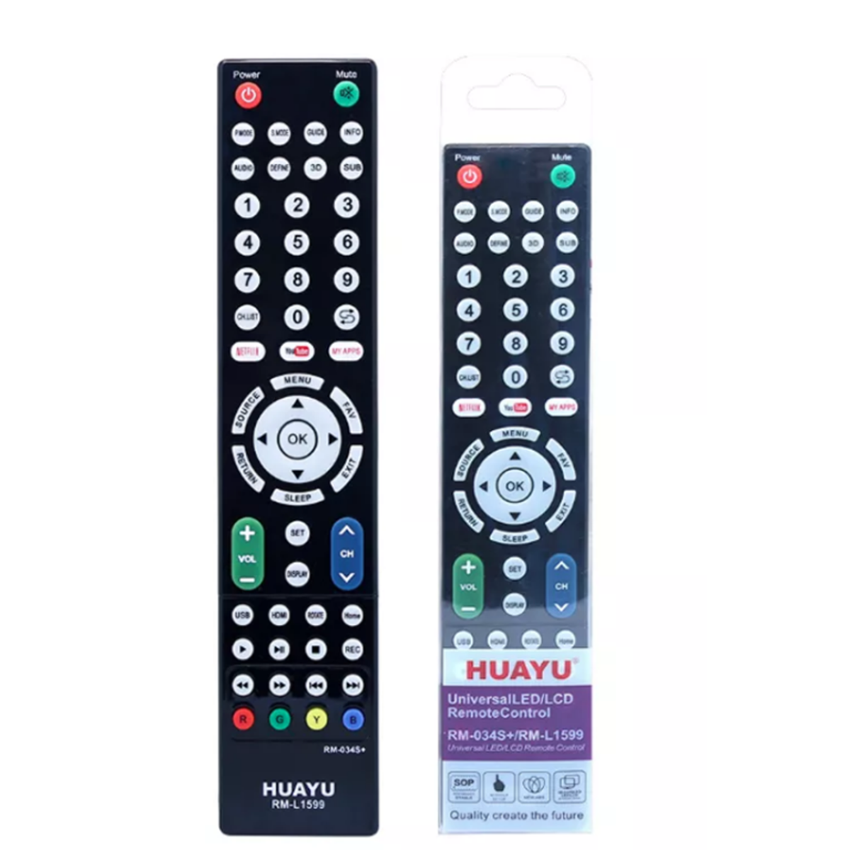 Universal Τηλεχειριστήριο Τηλεόρασης Huayu RM-L1599 - Image 2
