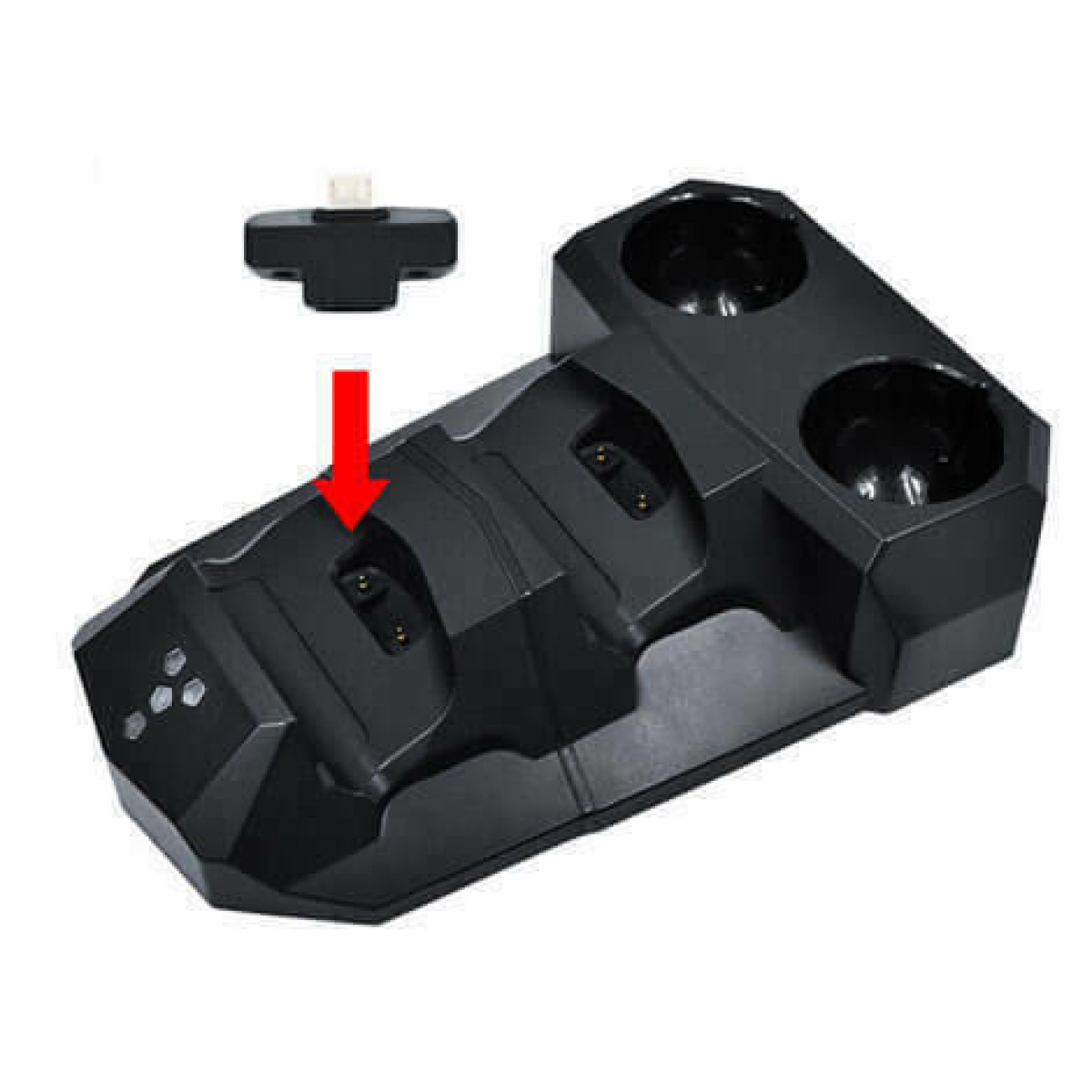 Βάση Φόρτισης Για Χειριστήρια PS4 Και PS Move 4 Θέσεων Μαύρη Mimd SND-376 - Image 3