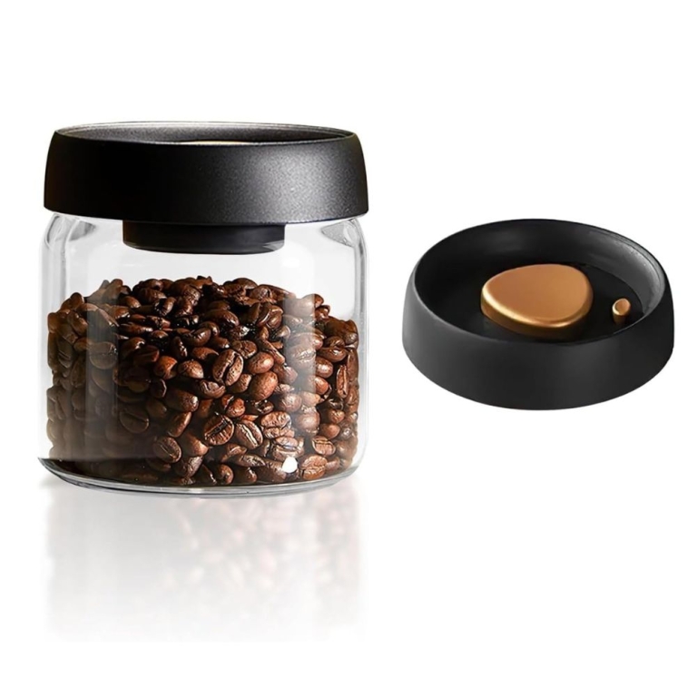 Βάζο Γενικής Χρήσης / Καφέ με Αεροστεγές Καπάκι Γυάλινο Διάφανο 500ml 111749