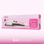 Demeliss Barbie Titanium 85083 Ψηφιακή Πρέσα Μαλλιών Ατμού Ροζ - Image 2