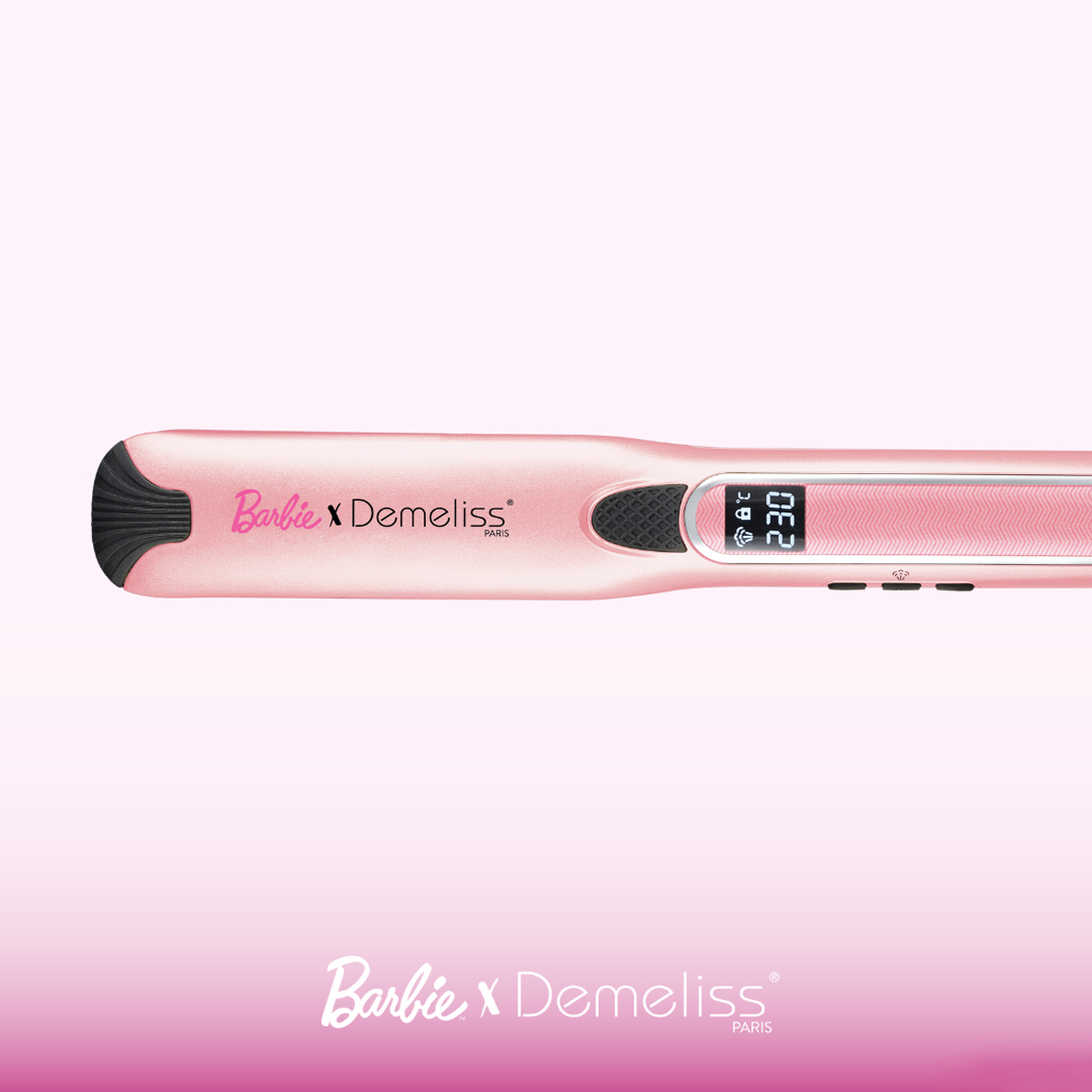 Demeliss Barbie Titanium 85083 Ψηφιακή Πρέσα Μαλλιών Ατμού Ροζ - Image 3