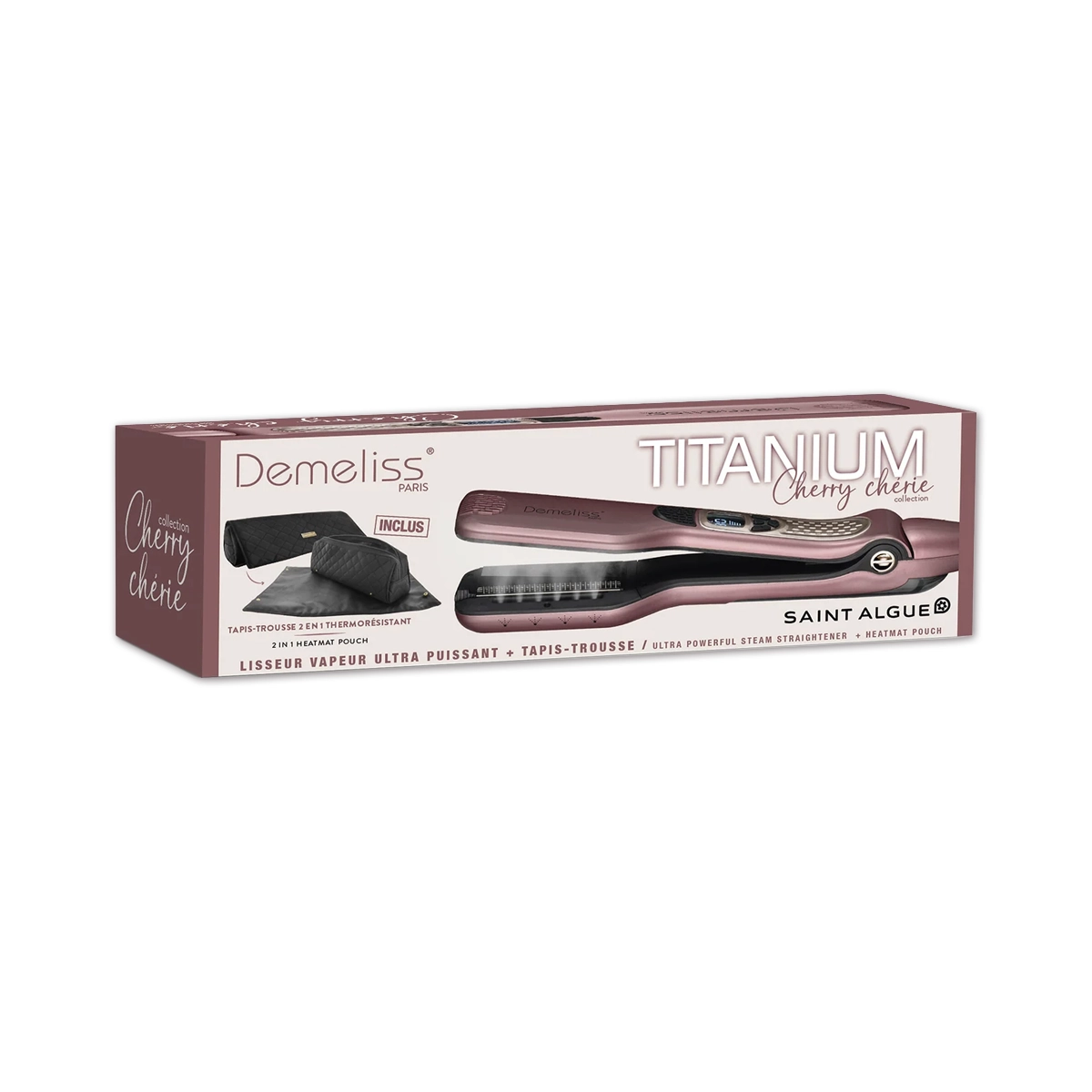 Demeliss Titanium Cherry Cherie 21371 Ψηφιακή Πρέσα Μαλλιών Titanium Ροζ - Image 2