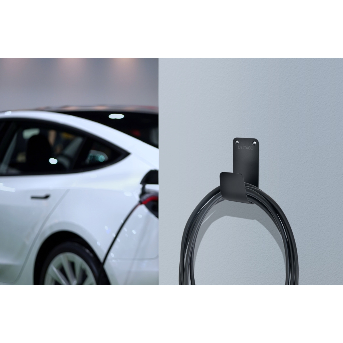 Deltaco Κρεμάστρα για Καλώδιο Φόρτισης E-Charge Cable Hook, Stainless Steel SS304, Μαύρη EV-5115 - Image 3