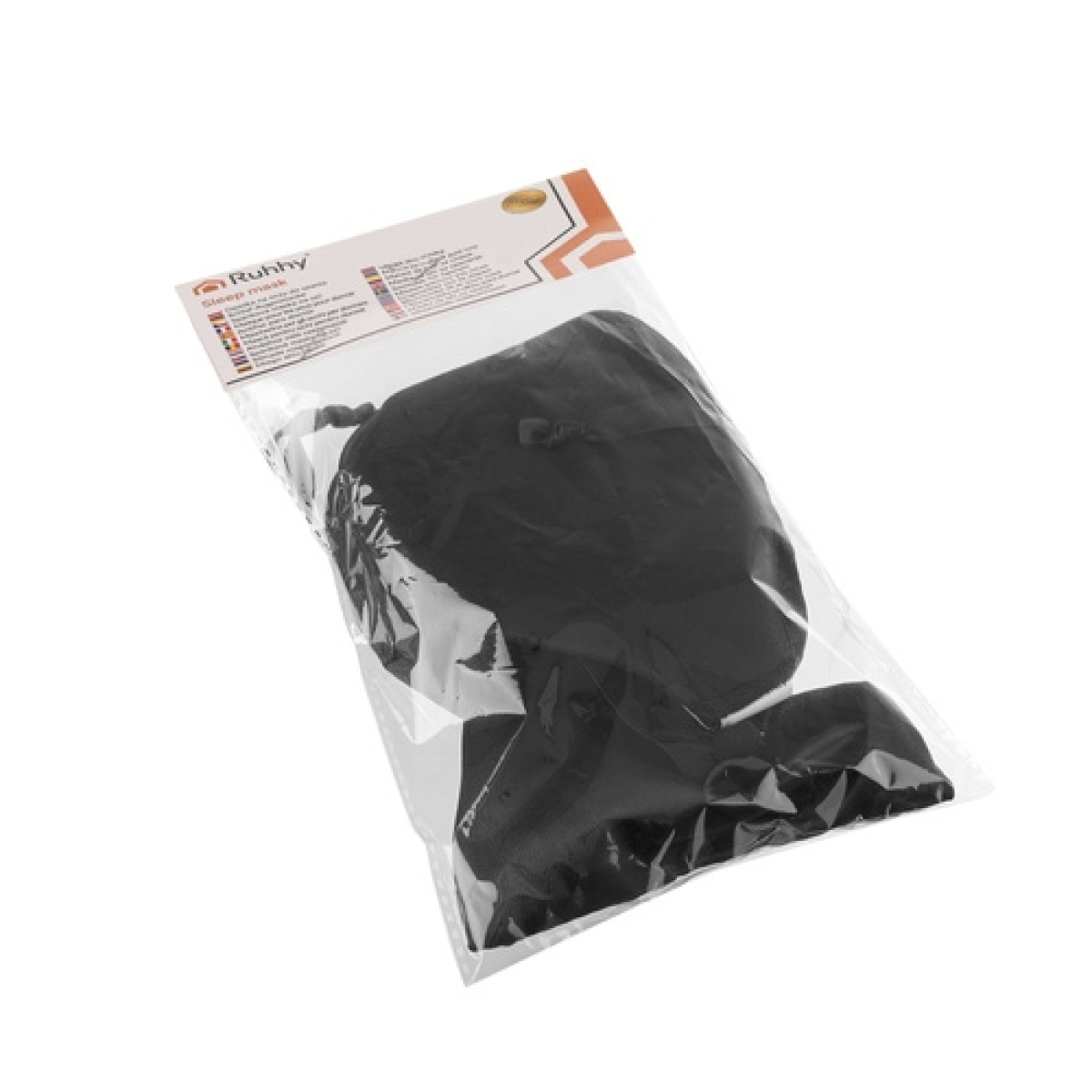 Ruhhy Μάσκα Ύπνου Memory Foam με Θήκη Μεταφοράς Μαύρη 00027198 - Image 2