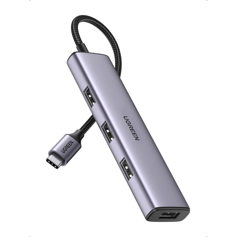 Ugreen USB-C HUB 4xUSB-A 3.0 Γκρι CM473 / 20841