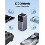 UGREEN PB724 35526B Powerbank 12000mAh 100W USB-A and USB-C Σκούρο Γκρι - Image 3