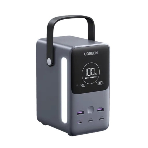 Ugreen Power Bank 48000mAh 2xUSB-A + 3xUSB-C 300W Nexode Σκούρο Γκρι PB770/ 25286