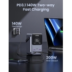 Ugreen Power Bank 48000mAh 2xUSB-A + 3xUSB-C 300W Nexode Σκούρο Γκρι PB770/ 25286 - Image 4