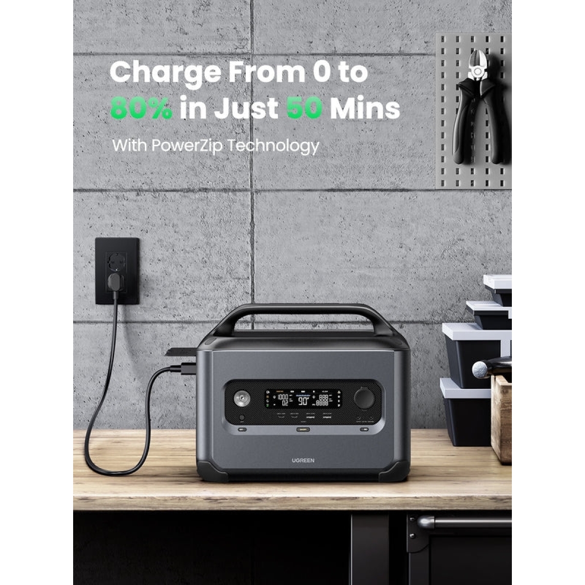UGREEN PowerRoam GS1200 15054 Power Station 1024Wh 1200W - Image 2