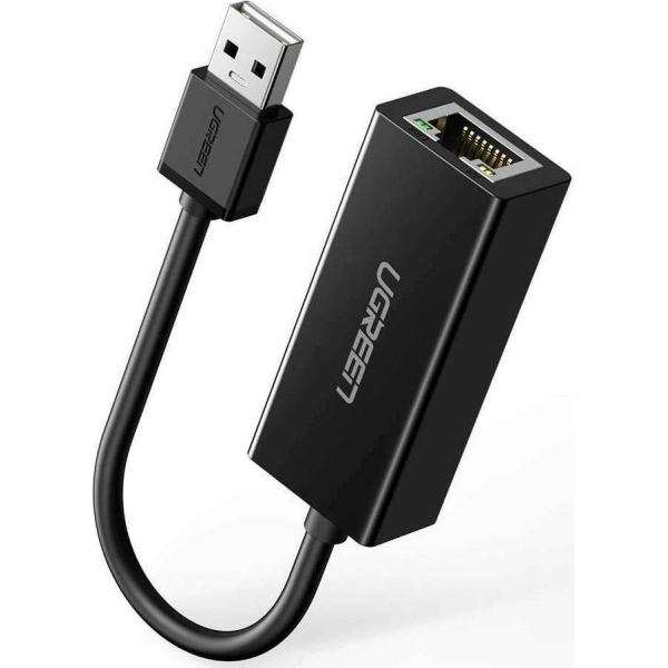 Ugreen Αντάπτορας USB-A 2.0 σε Ethernet RJ45 (f) Μαύρο CR110 / 20254