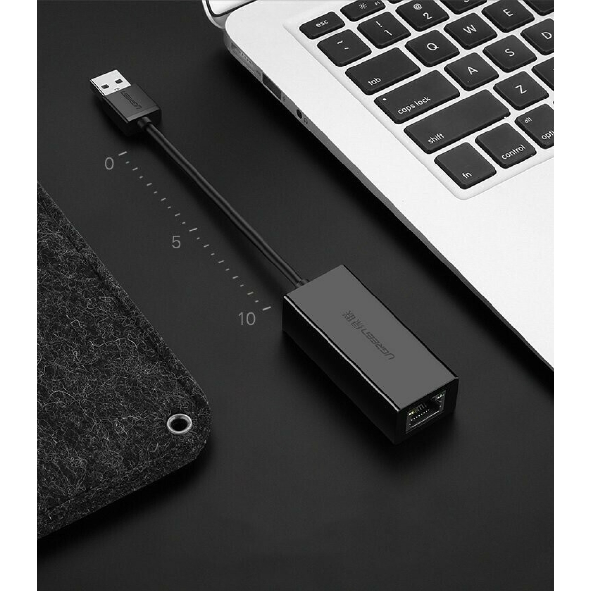 Ugreen Αντάπτορας USB-A 2.0 σε Ethernet RJ45 (f) Μαύρο CR110 / 20254 - Image 4