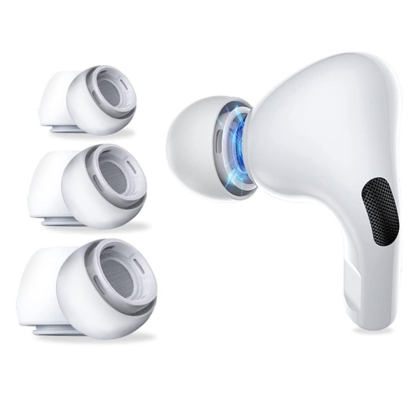 Tech-Protect Ear Tips Earplugs Cover 3 Pack Καλύμματα Σιλικόνης σε Λευκό χρώμα για Apple AirPods Pro 1/2