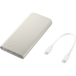 Samsung P3400 Power Bank 10000mAh 25W 2xUSB-C Μπεζ - Image 2