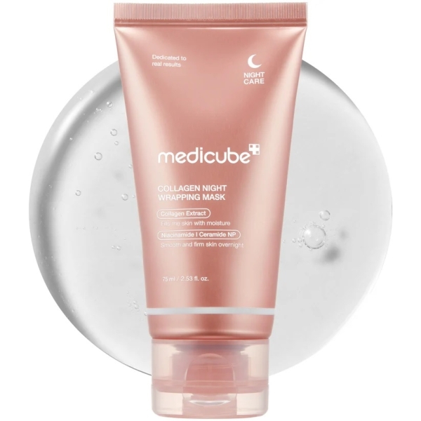 Medicube Collagen Night Wrapping Peel Off Μάσκα Προσώπου Νύχτας για Ελαστικότητα/Ενυδάτωση 75ml