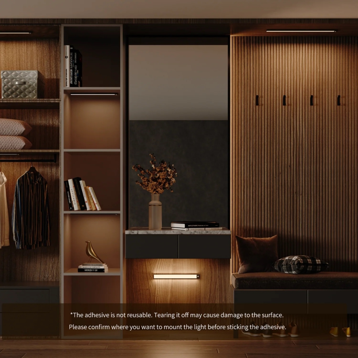 Yeelight YLCG002 LED Φωτιστικό Ντουλάπας Επαναφορτιζόμενο με Αισθητήρα Κίνησης 20cm - Image 2