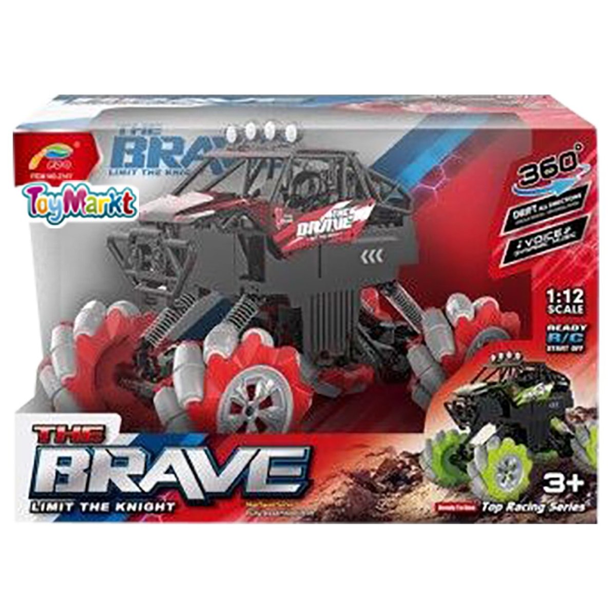 Τηλεκατευθυνόμενο Όχημα Brave με USB & Επαναφορτιζόμενη 37x25x21cm ToyMarkt 88733 - 1 τμχ - Image 2