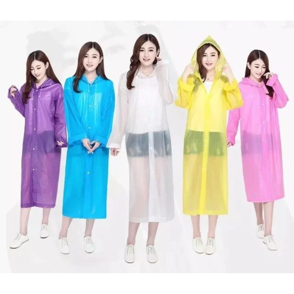 Αδιάβροχο Αντιανεμικό Πολλαπλών Χρήσεων με Κουκούλα & Μανίκια L-8006 - Image 2