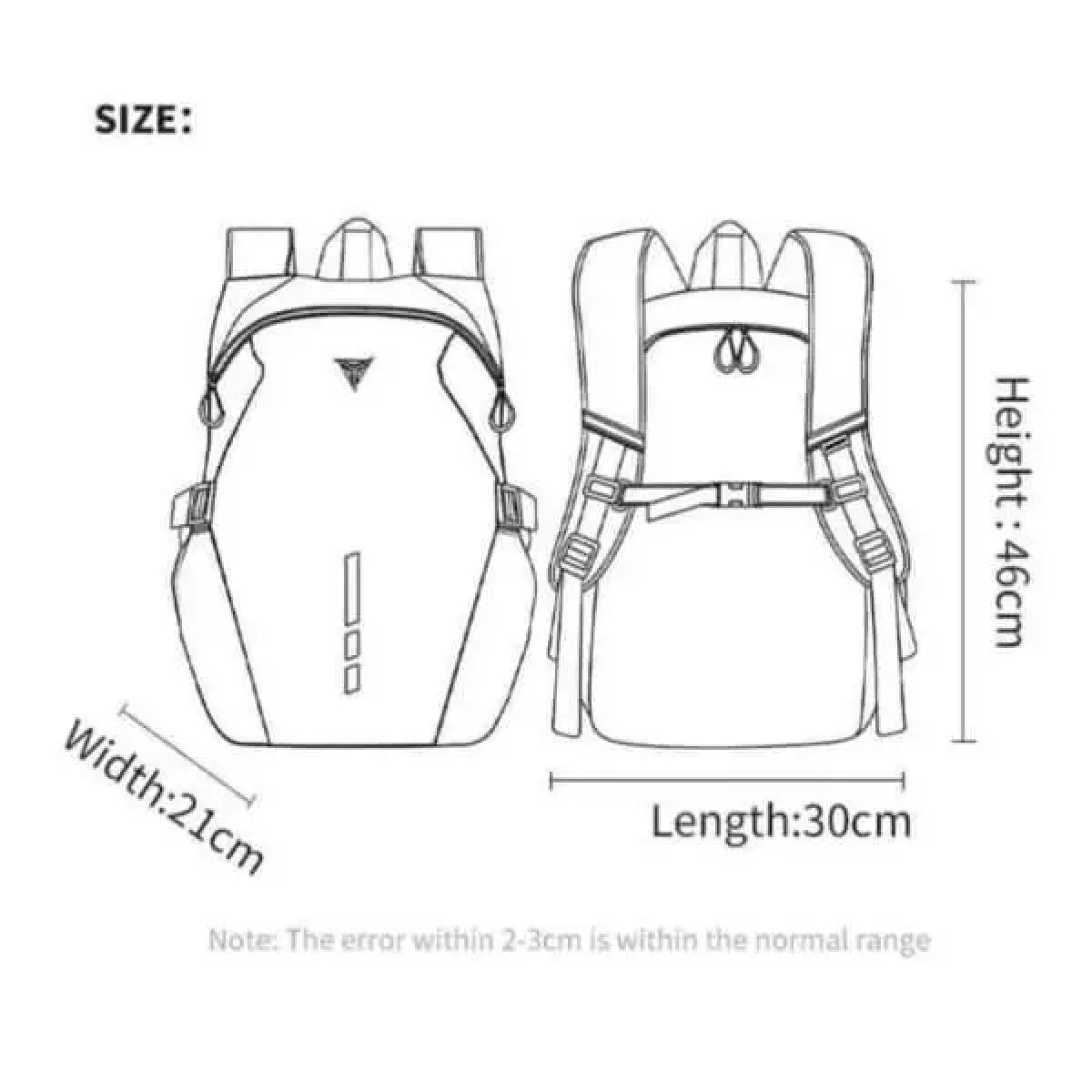 Αδιάβροχο Σακίδιο Πλάτης Μοτοσυκλέτας 28L Motowolf MDL0726 Μαύρο - Image 6