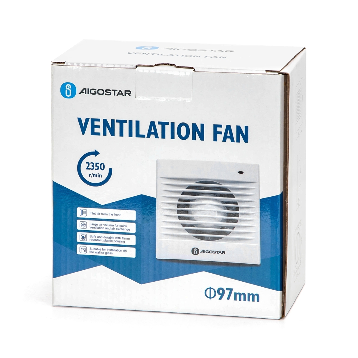 Aigostar Ανεμιστήρας Εξαερισμού 4″ 11W Λευκός 156x156mm - Image 8