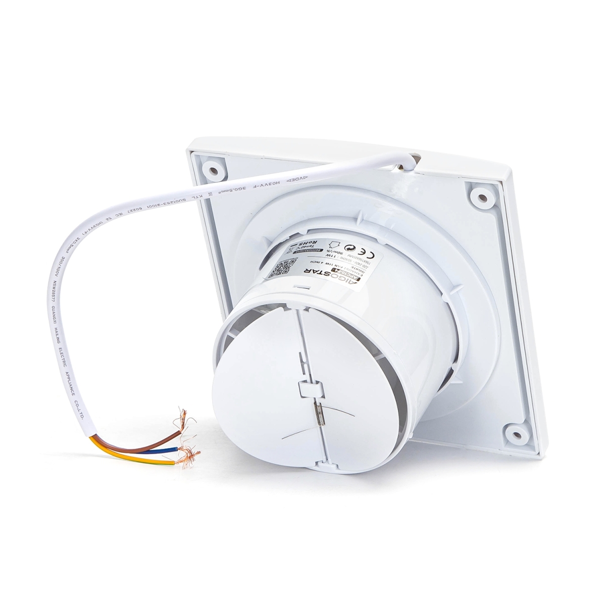 Aigostar Ανεμιστήρας Εξαερισμού 4″ 11W Λευκός 156x156mm - Image 3