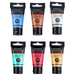 Ακρυλικά Χρώματα Ζωγραφικής Σετ 6 Χρωμάτων 30ml Motarro MP170-3