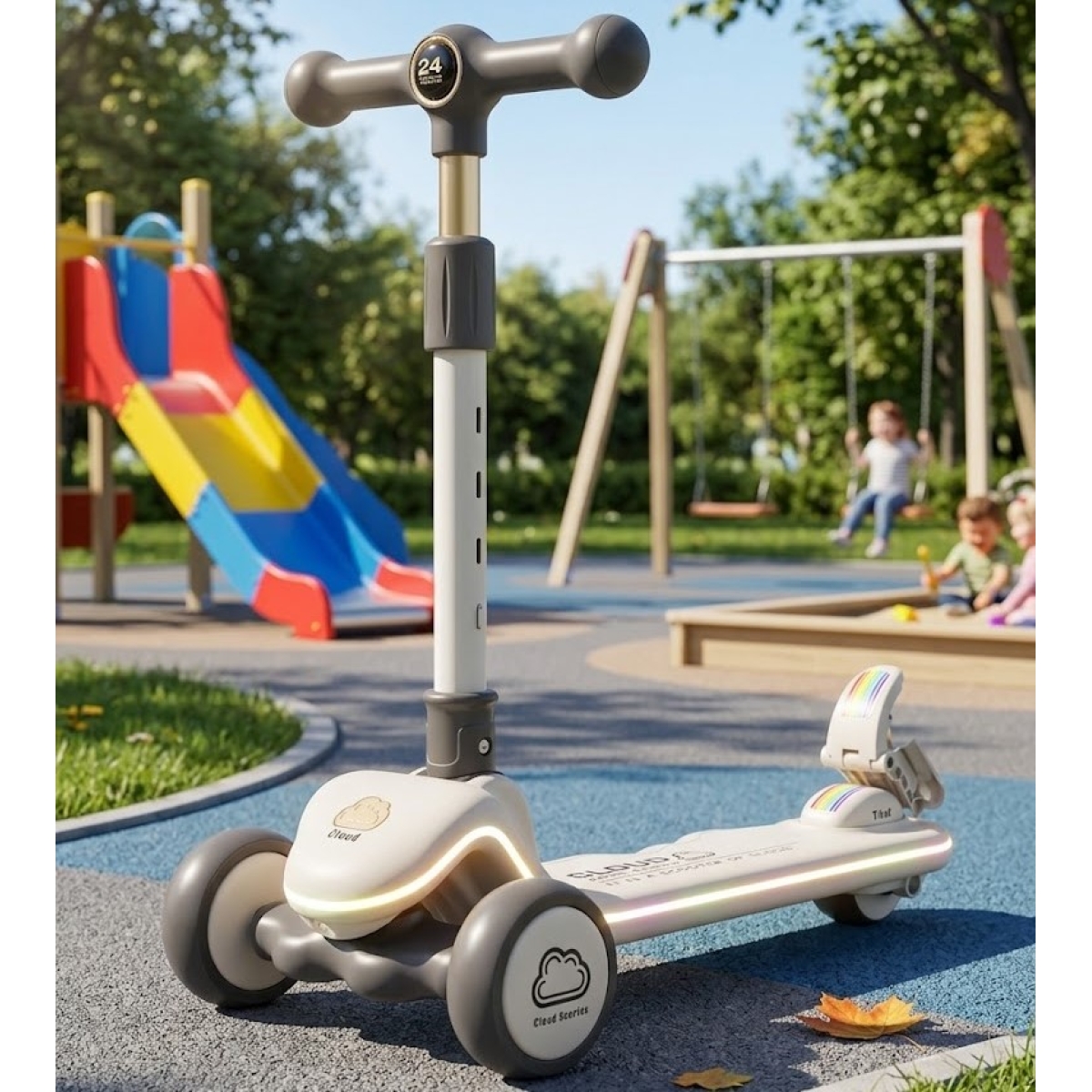 Αναδιπλούμενο Παιδικό Πατίνι Cloud Με LED Φώτα - Image 2